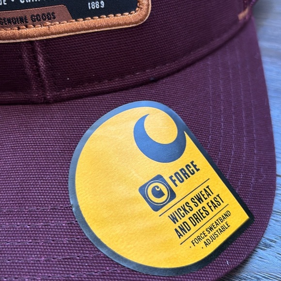 Carhartt Force Sweatband Canvas/mesh snapback,outlast patch logo,dries fast cap - Picture 2 of 9